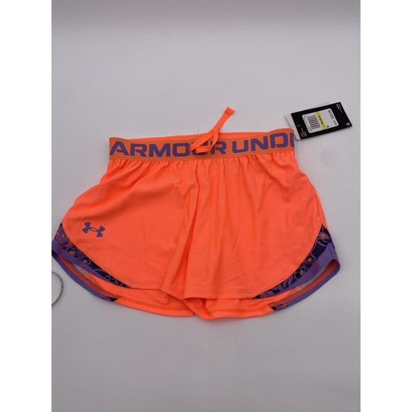 Under Armour Loose Shorts Orange Youth‎ Medium NWT - Picture 1 of 4